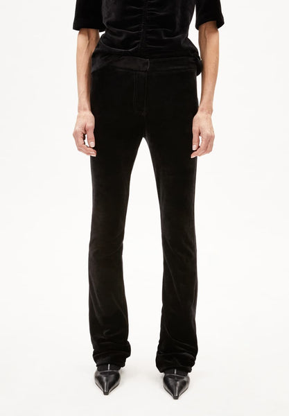 Ronjaal Velvet Trousers - Black