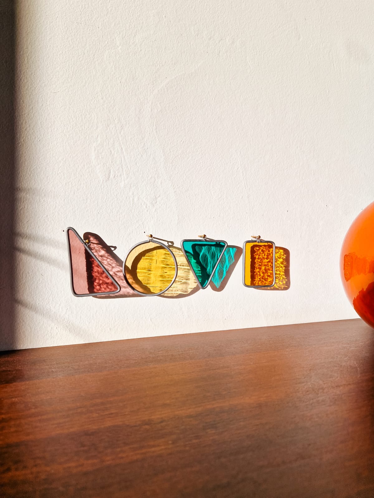 LOVE series - glass artwork