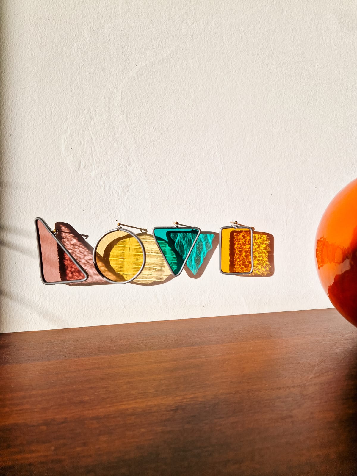 LOVE series - glass artwork