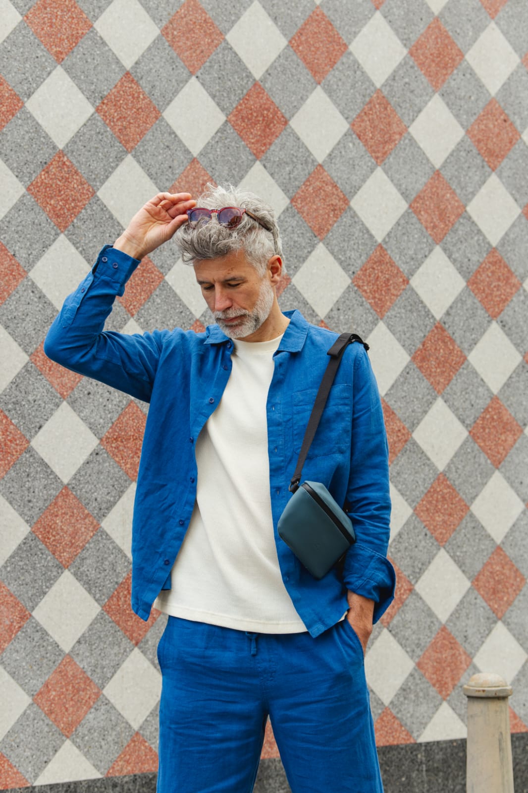 LAST ONE in S - Danviken Waffle T-Shirt - Off-White