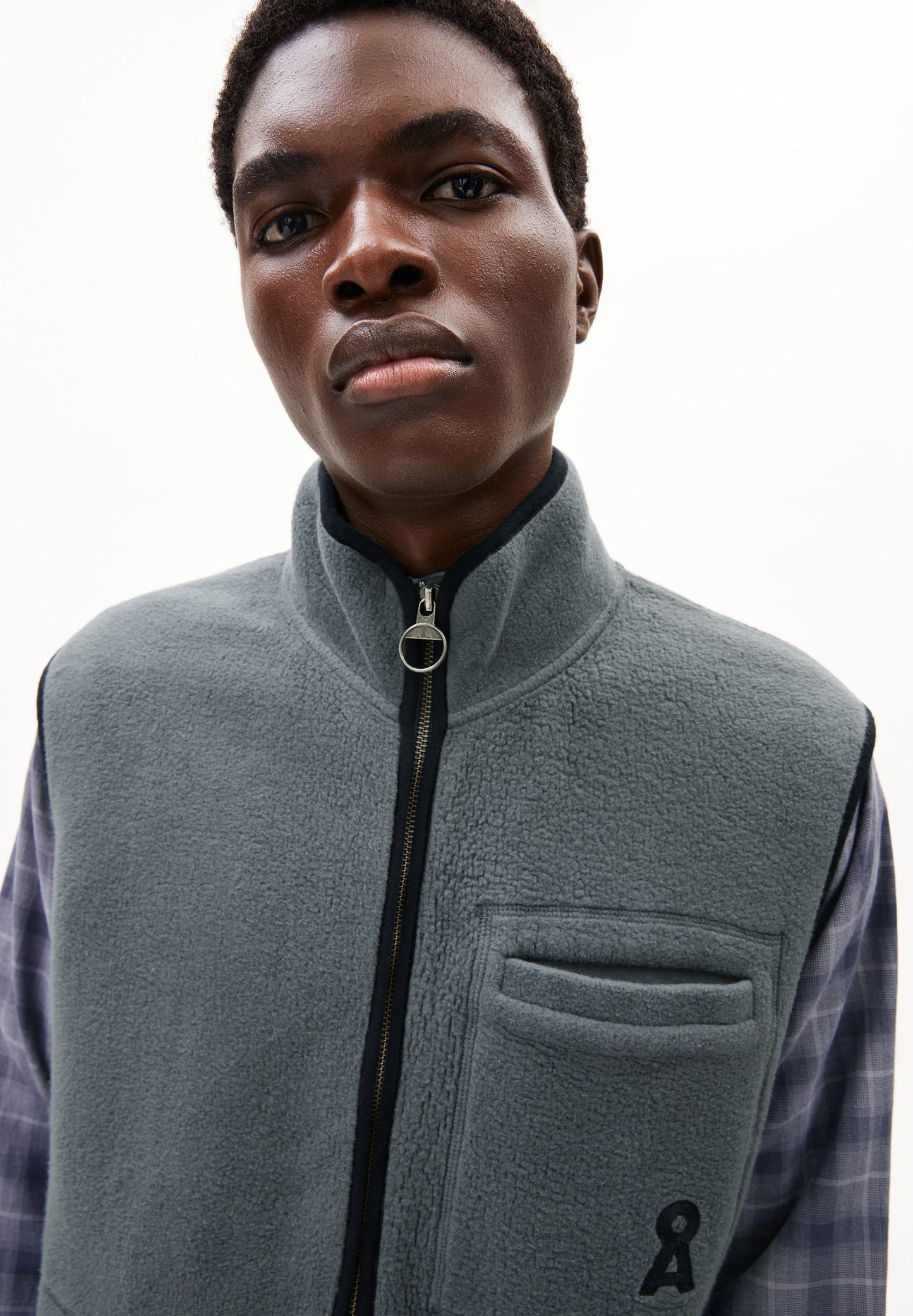 Aableo Fleece Vest - Space Steel