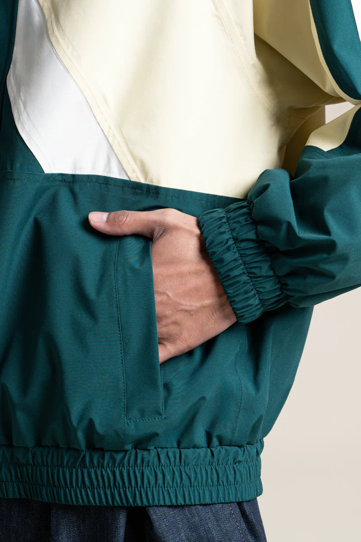 LAST ONE in XS - Abbesses Oversized Anorak Tricolor - Sapin