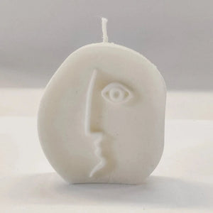 Abstract Face I Candle