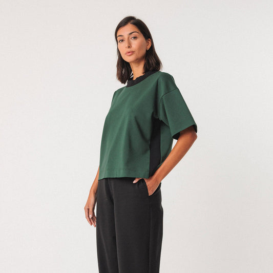 LAST ONE in 40 - Ahatsa T-Shirt - Dark Green