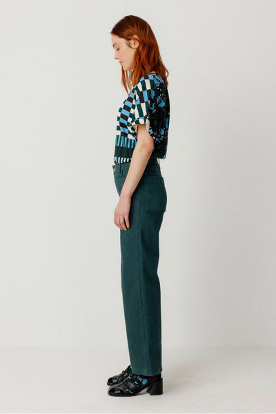 LAST ONE in 36 - Ainhize Trouser - Dark Green