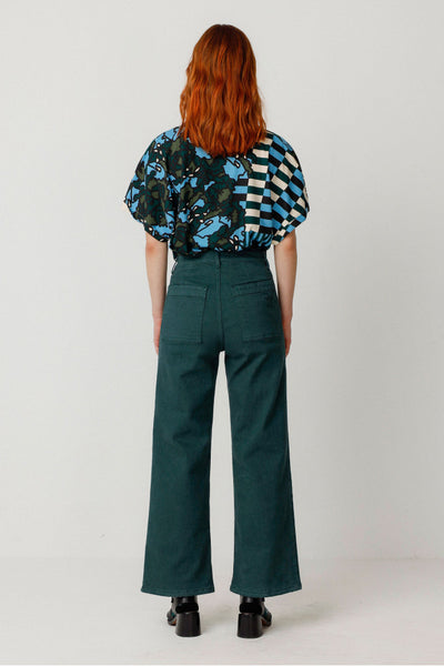 LAST ONE in 36 - Ainhize Trouser - Dark Green