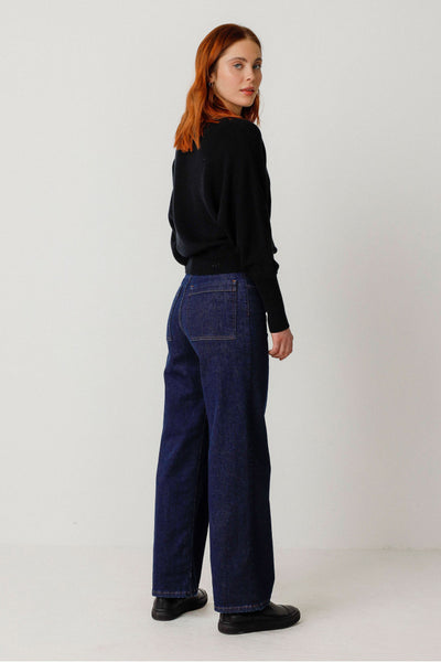 LAST ONE in 38 - Ainhize Trouser - Dark Denim