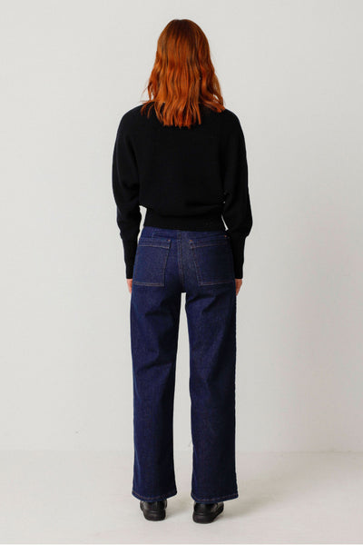 LAST ONE in 38 - Ainhize Trouser - Dark Denim