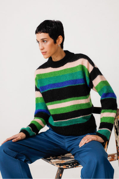 Aitza Alpaca Jumper - Striped