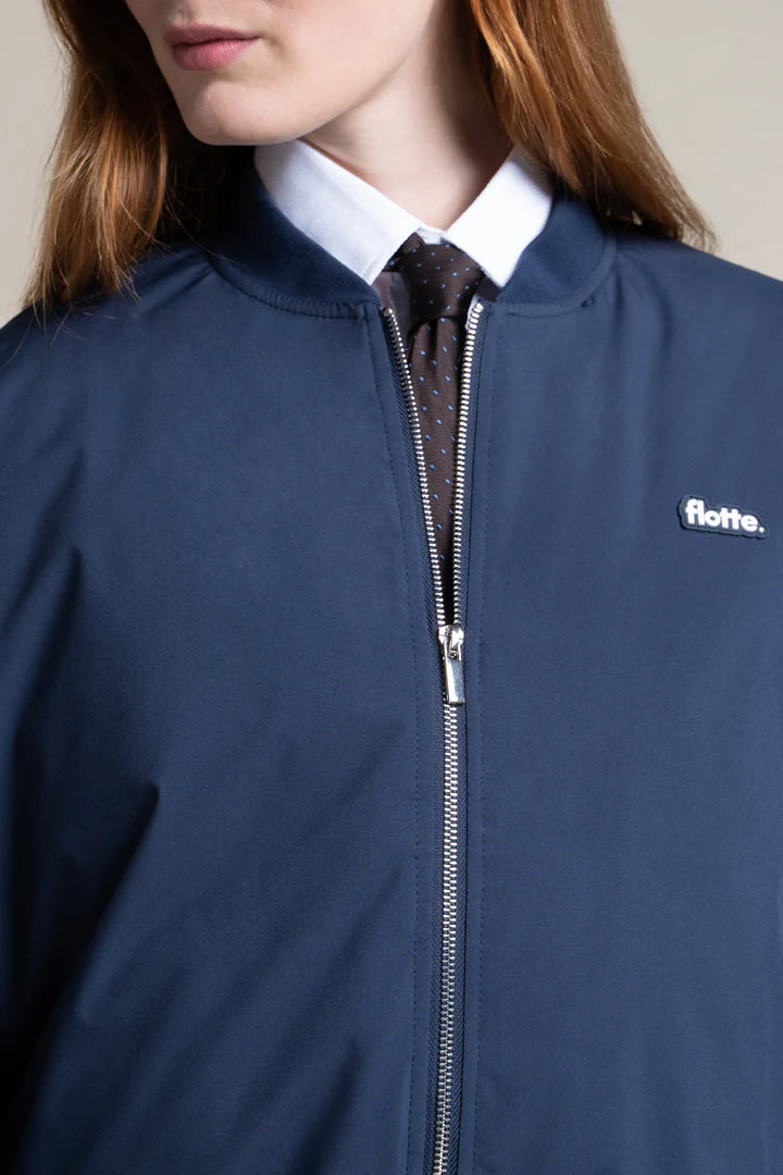 Alesia Oversized Bomber - Indigo