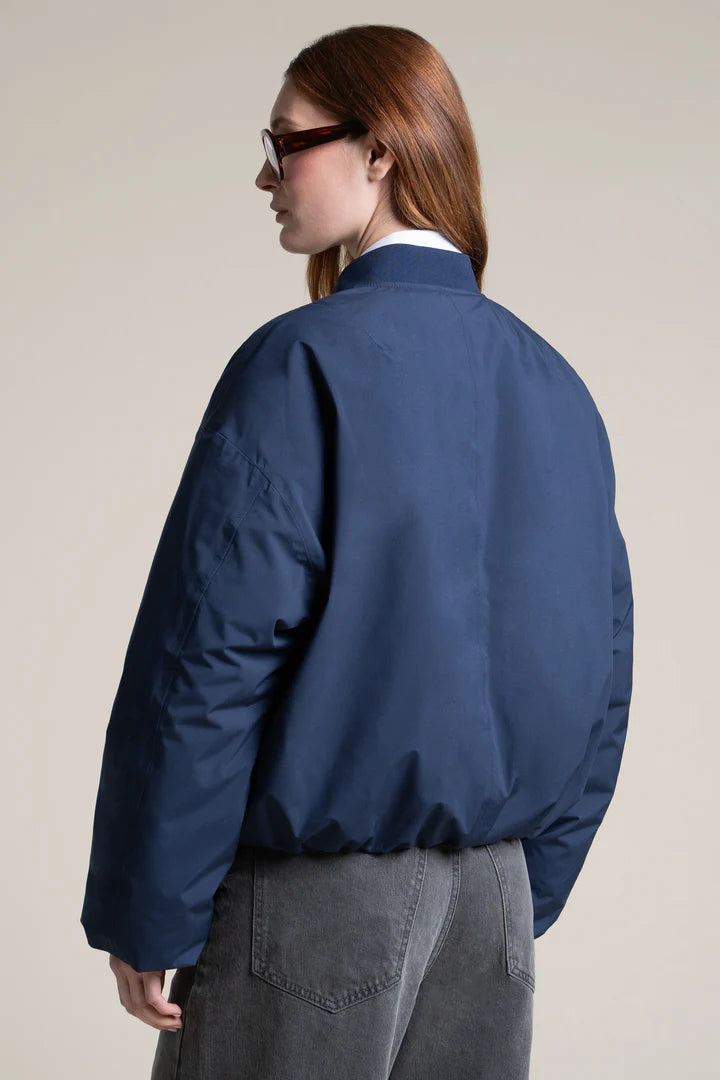 Alesia Oversized Bomber - Indigo