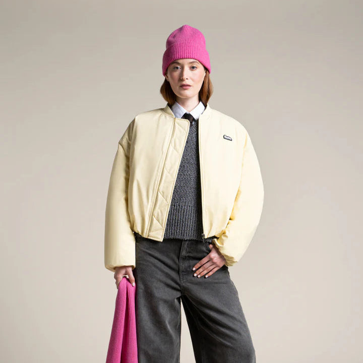 LAST ONE in S - Alesia Oversized Bomber - Butter