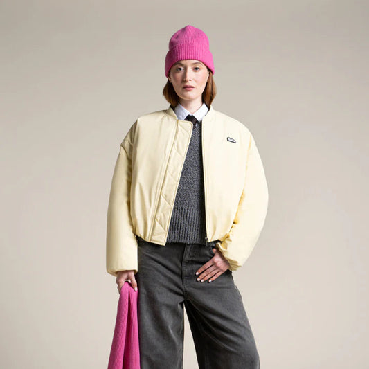 LAST ONE in S - Alesia Oversized Bomber - Butter