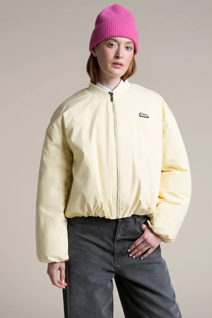LAST ONE in S - Alesia Oversized Bomber - Butter