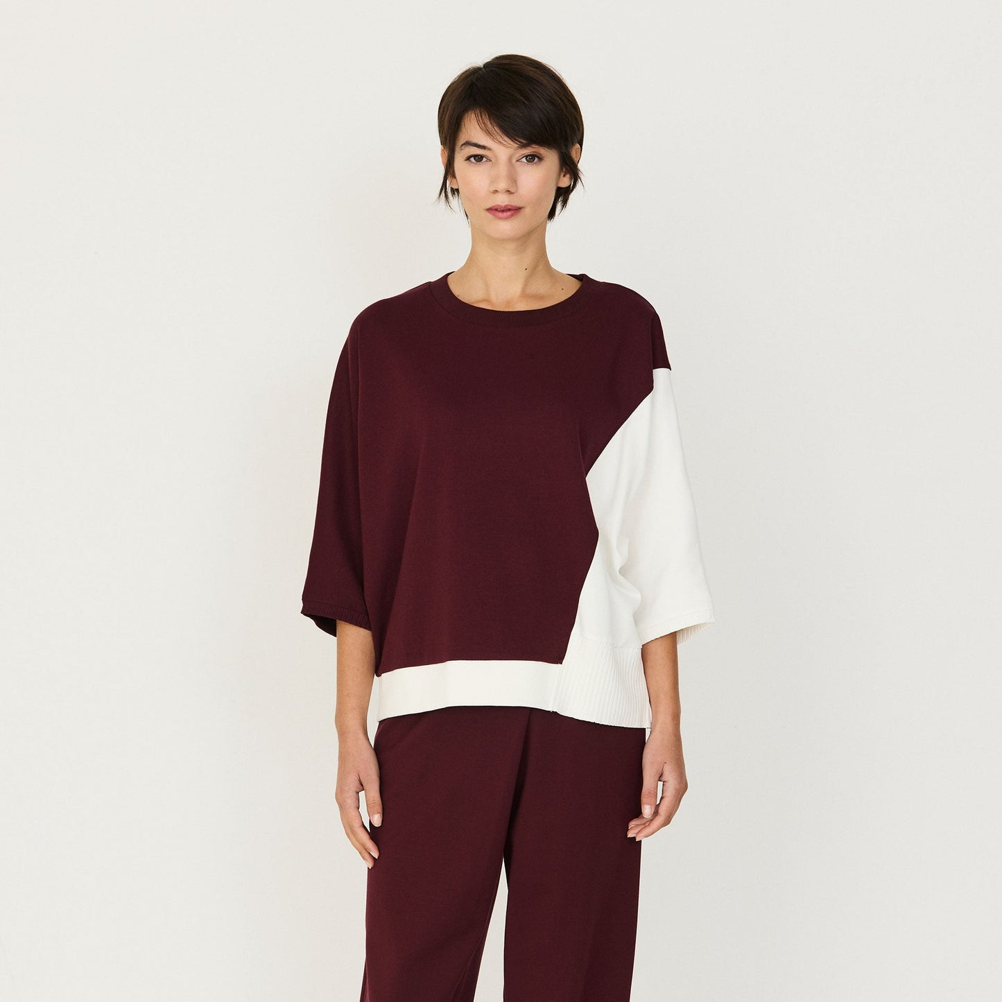 LAST ONE in S - Aloria T-Shirt - Burgundy