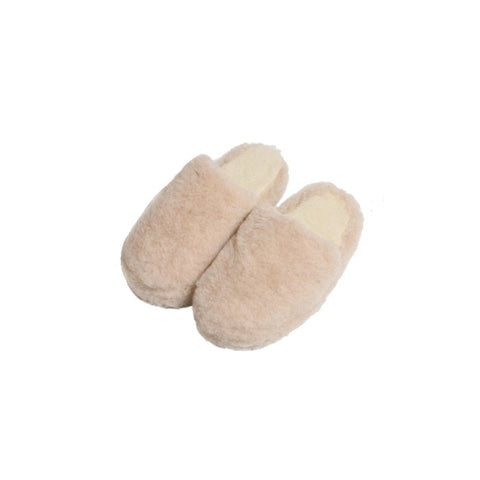 Wool Slippers - Beige