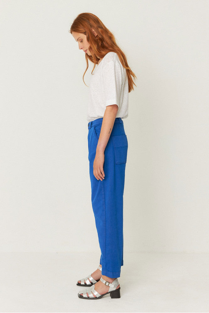 LAST ONE in 36 - Amata Trousers - Indigo Blue