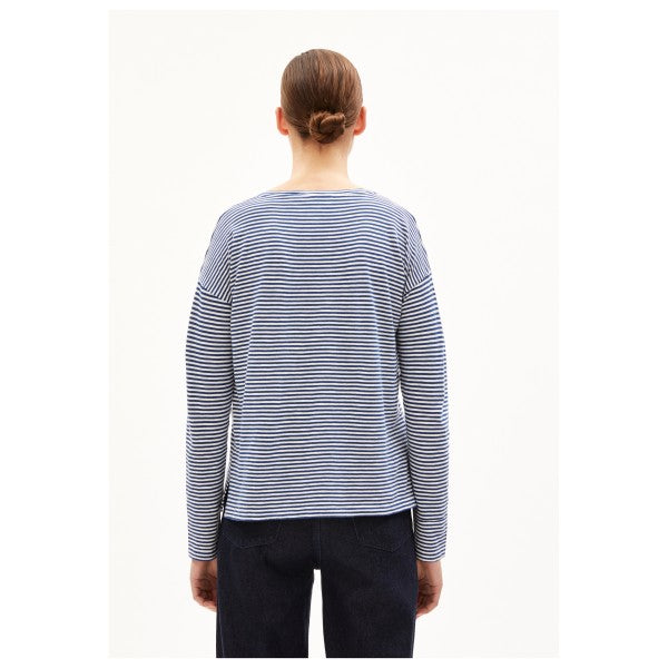 Xianaa Striped Longsleeve - Faded Indigo/Oatmilk