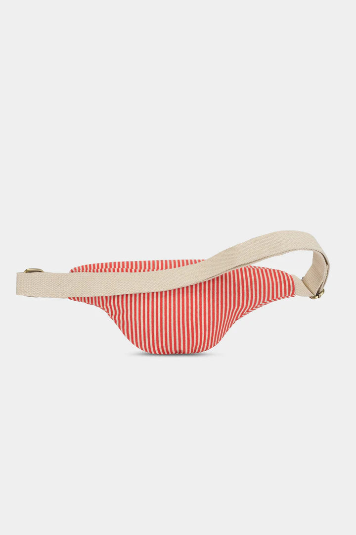 Olivia Banana bag - Thin Stripes Red