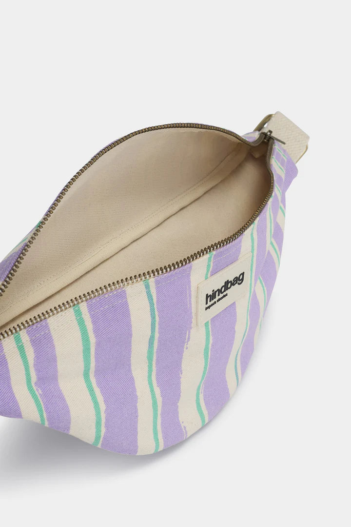 Olivia Banana bag - Purple Stripes
