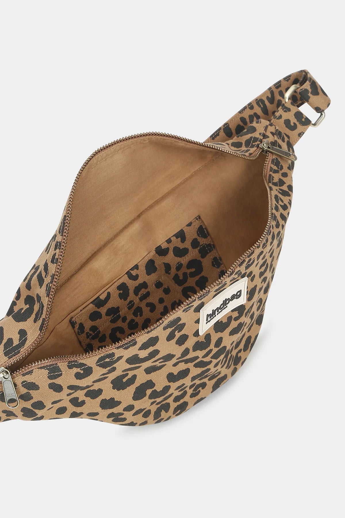 Sasha Banana Bag L - Leopard Canelle