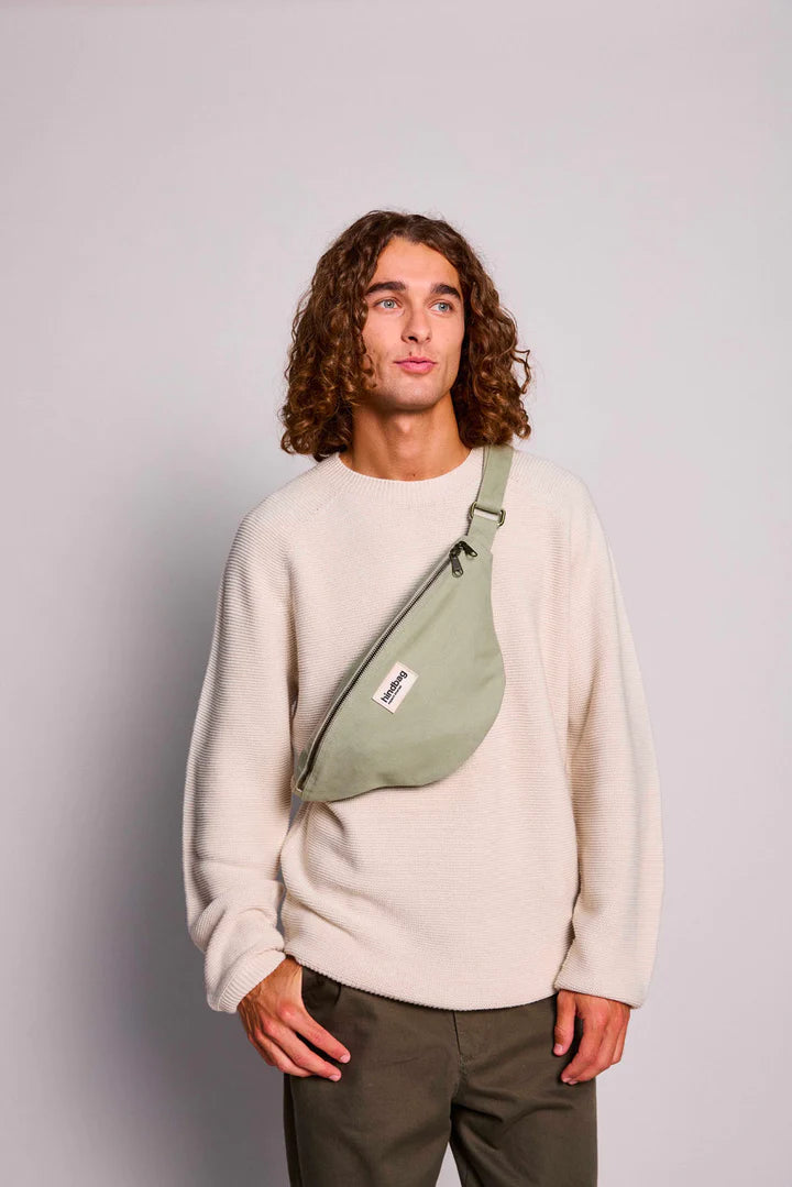 Sasha Banana Bag L - Green Clay