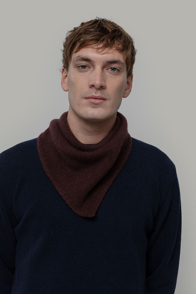 Masha Cashmere Bandana - Brown Caffè