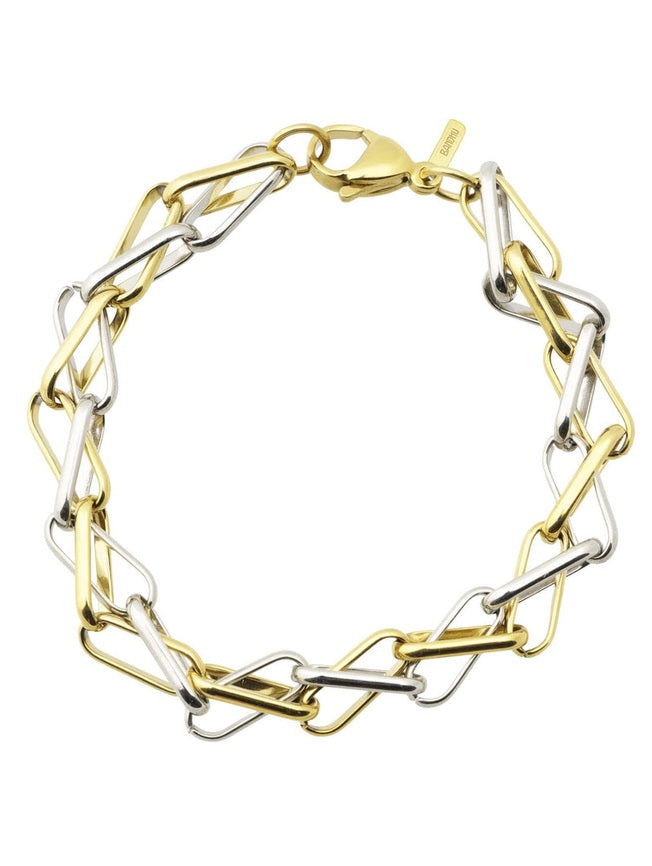 Duo Linked Bracelet - Silver/Gold