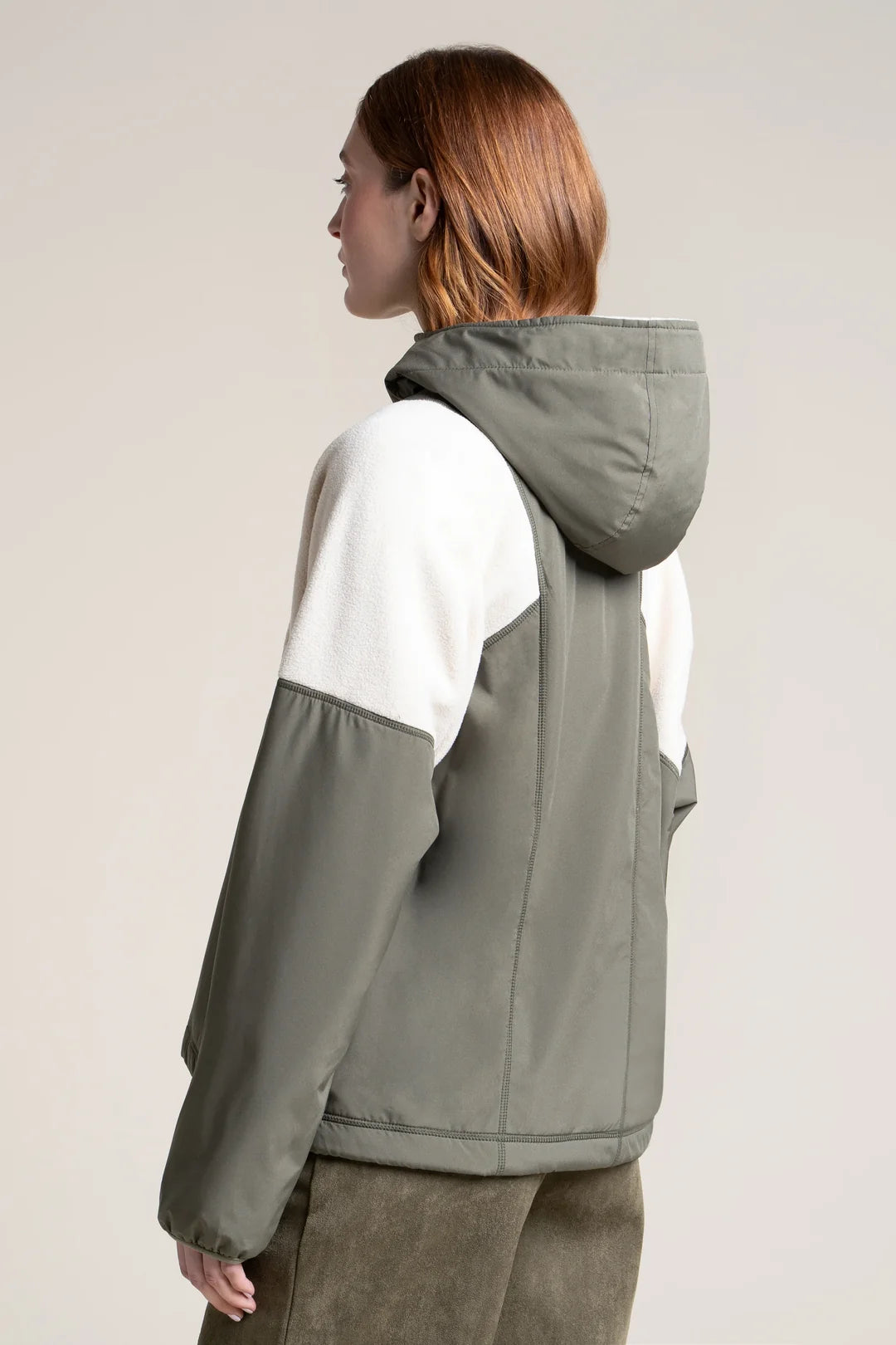 Bel-Air Fleece Sweatshirt / Anorak - Kaki Coquille