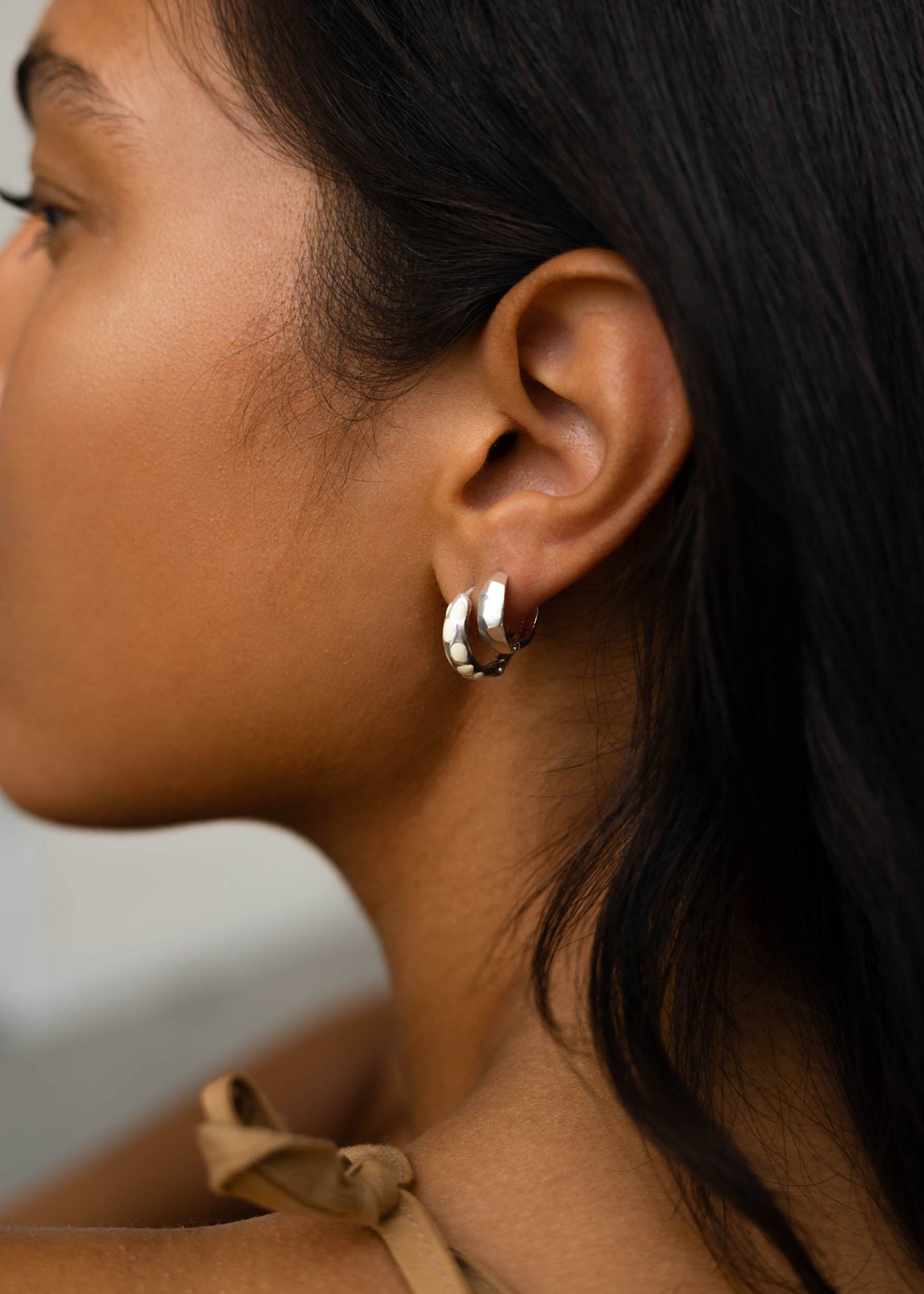 Flawed Ava Hoops - Silver