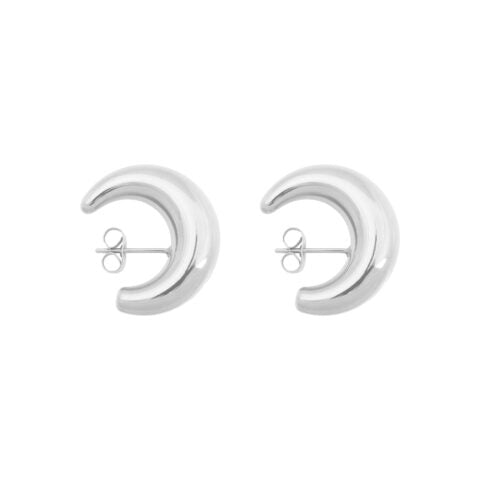 Bold Cuff Earrings - Silver