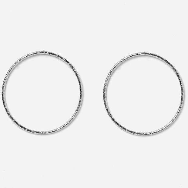 Babette Large Hoops - Silver