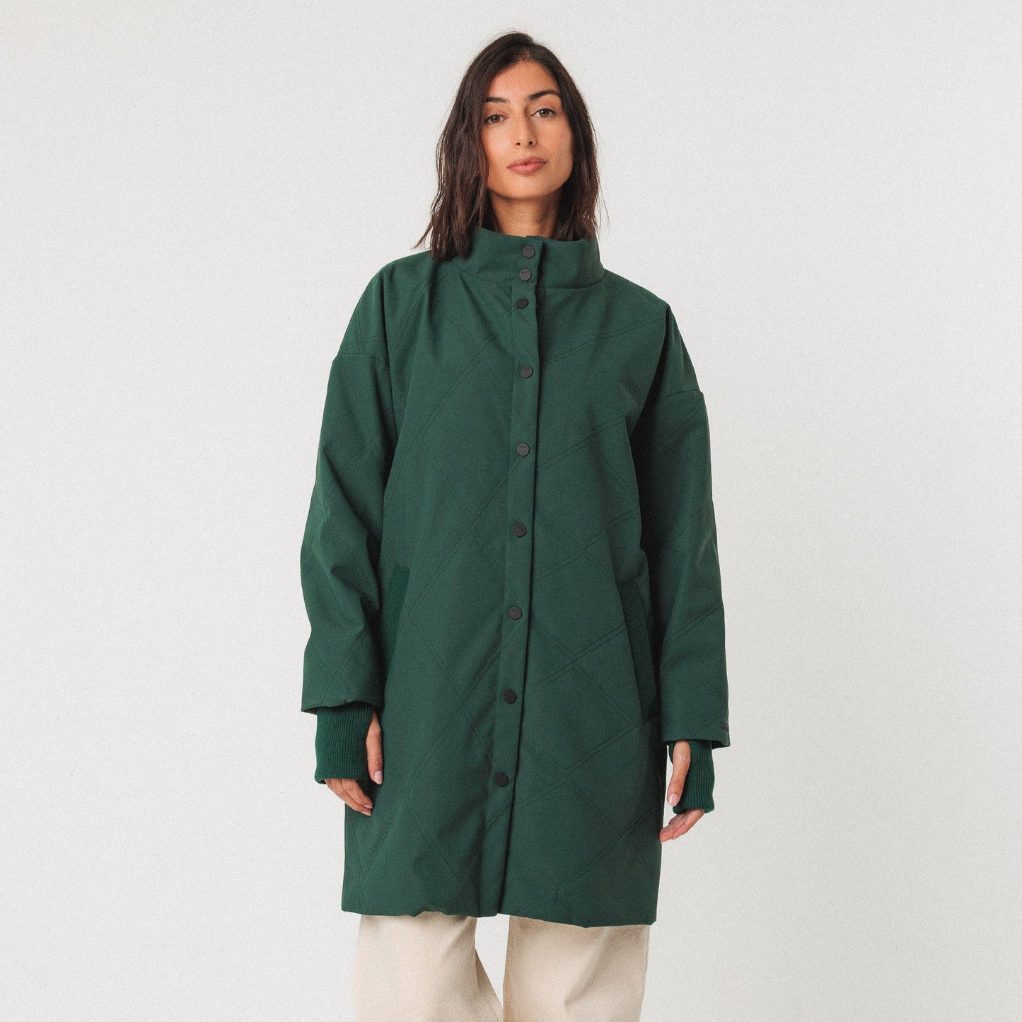 Brigita Coat - Dark Green