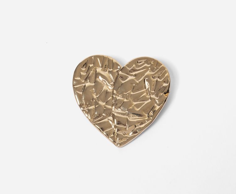 Brooch Golden Heart