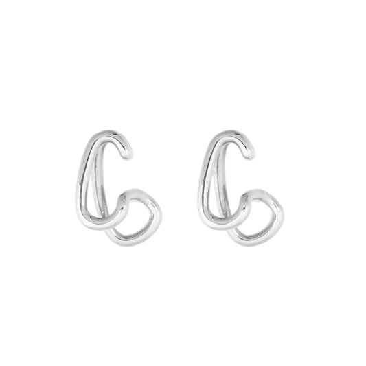 Clasp Ear Cuff - Silver