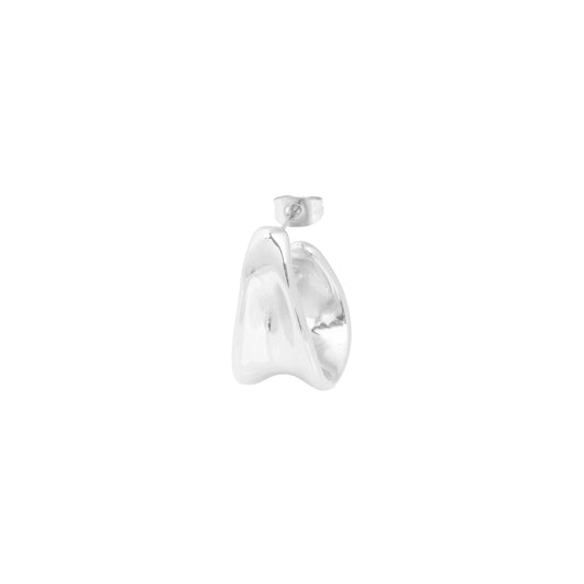 Bandhu Dent Earrings - Silver