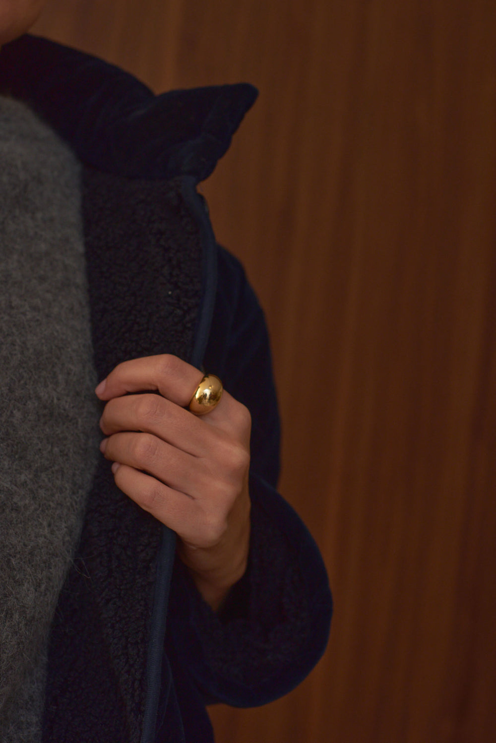 LAST ONE in L - Louisa Coat - Indigo