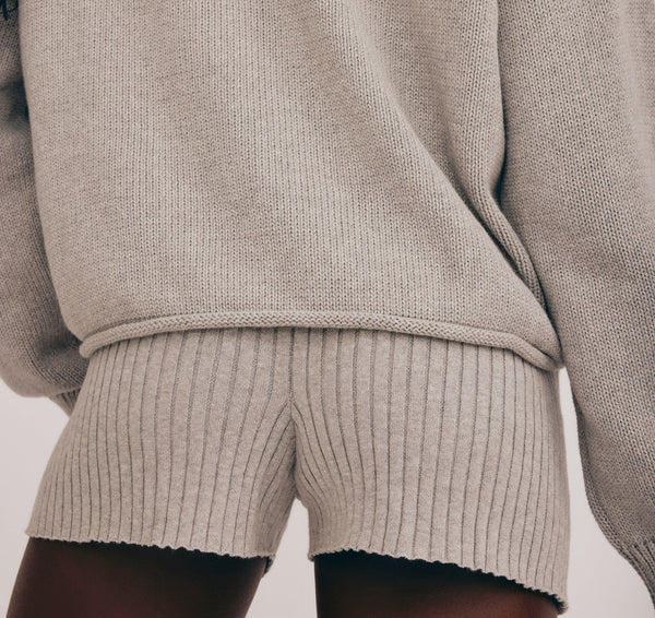 True Knit Sweater - Grey Melange