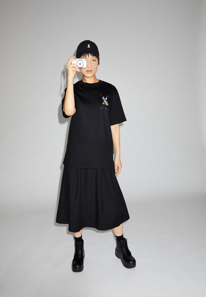 LAST ONE in XS - Dorikaa Woven Skirt - Black