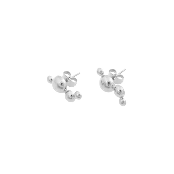 Bandhu Dot Pin Earrings - Silver