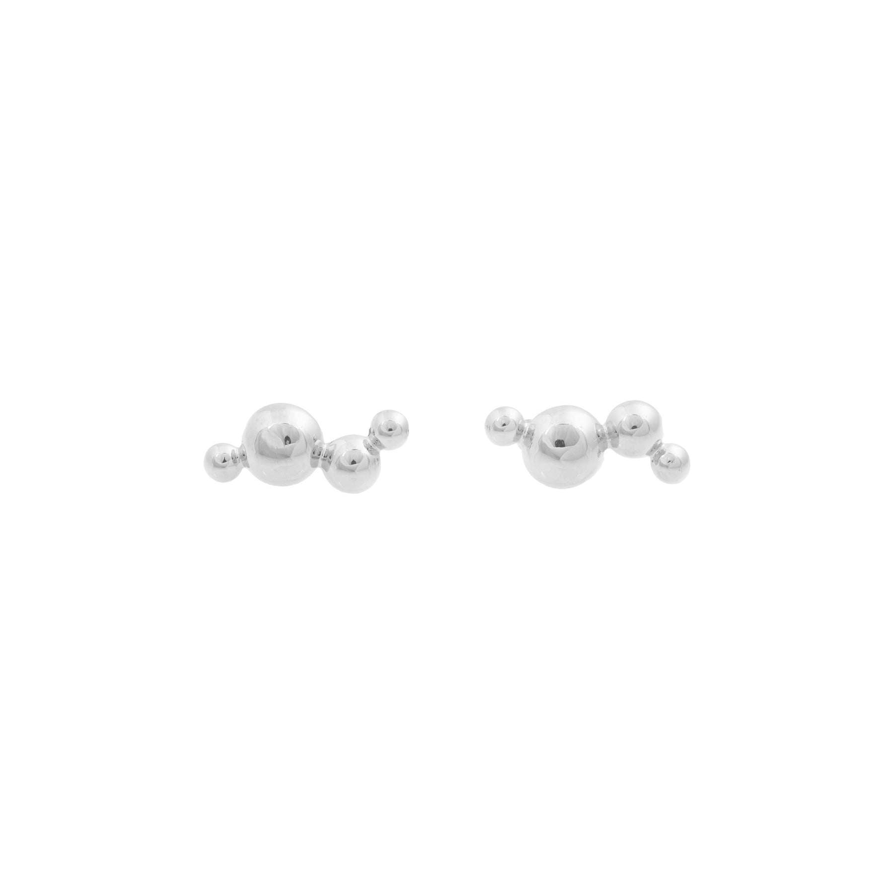 Bandhu Dot Pin Earrings - Silver