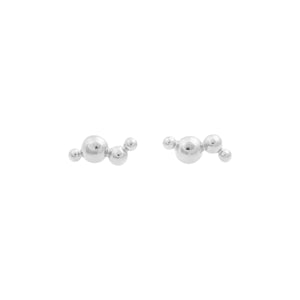 Bandhu Dot Pin Earrings - Silver