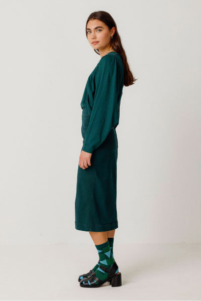 Dota Skirt - Dark Green