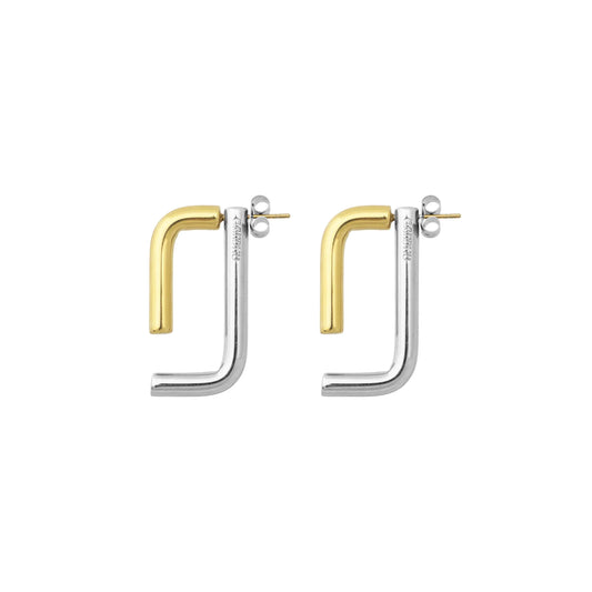 Bandhu Linked Earrings - Silver/Gold