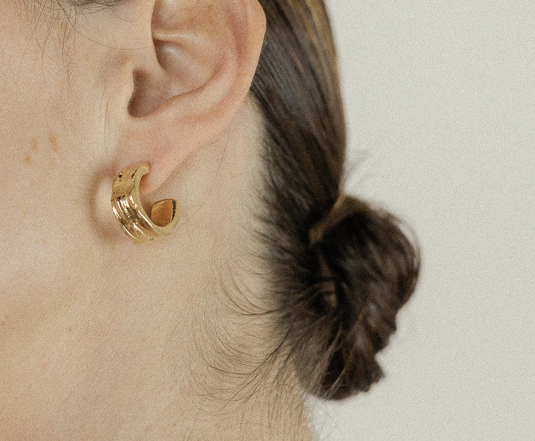 Ornella Earrings - Gold plated