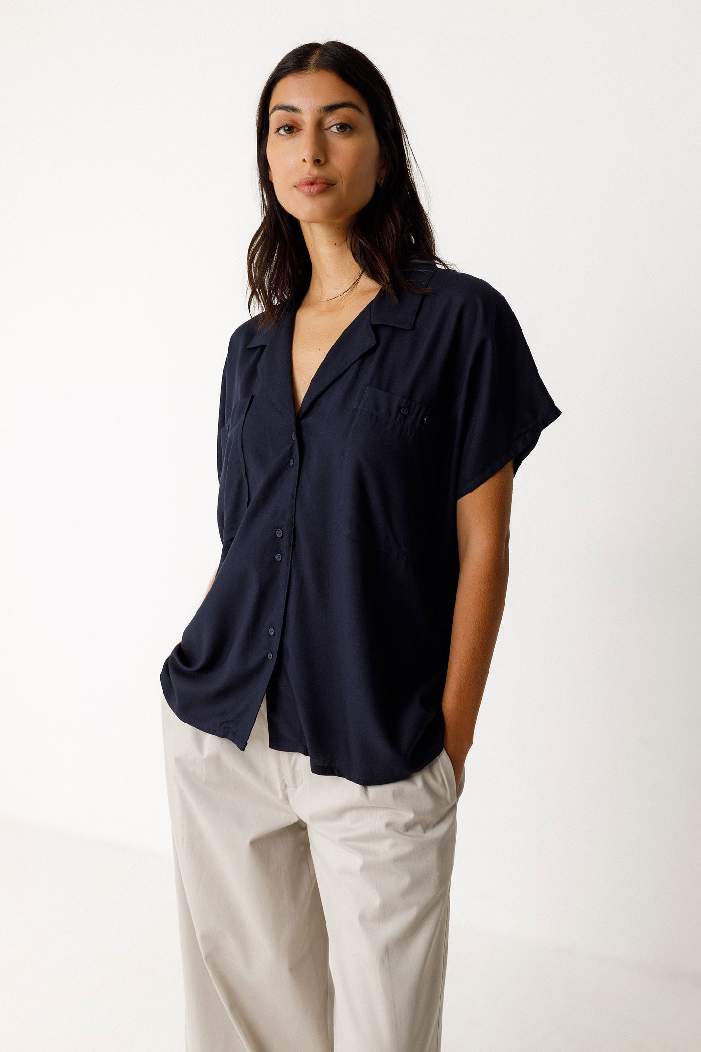 Elke Shirt - Navy
