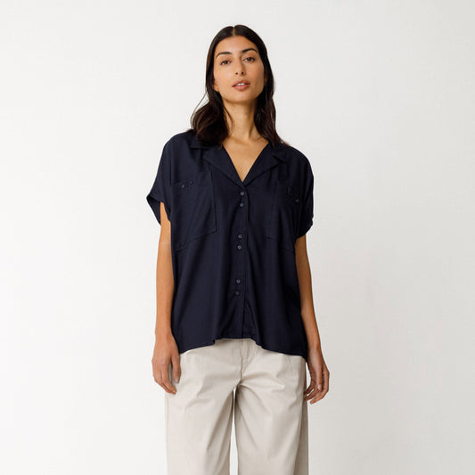 Elke Shirt - Navy