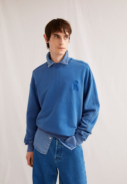 Emaal Crewneck Sweater - Dynamo Blue Washed