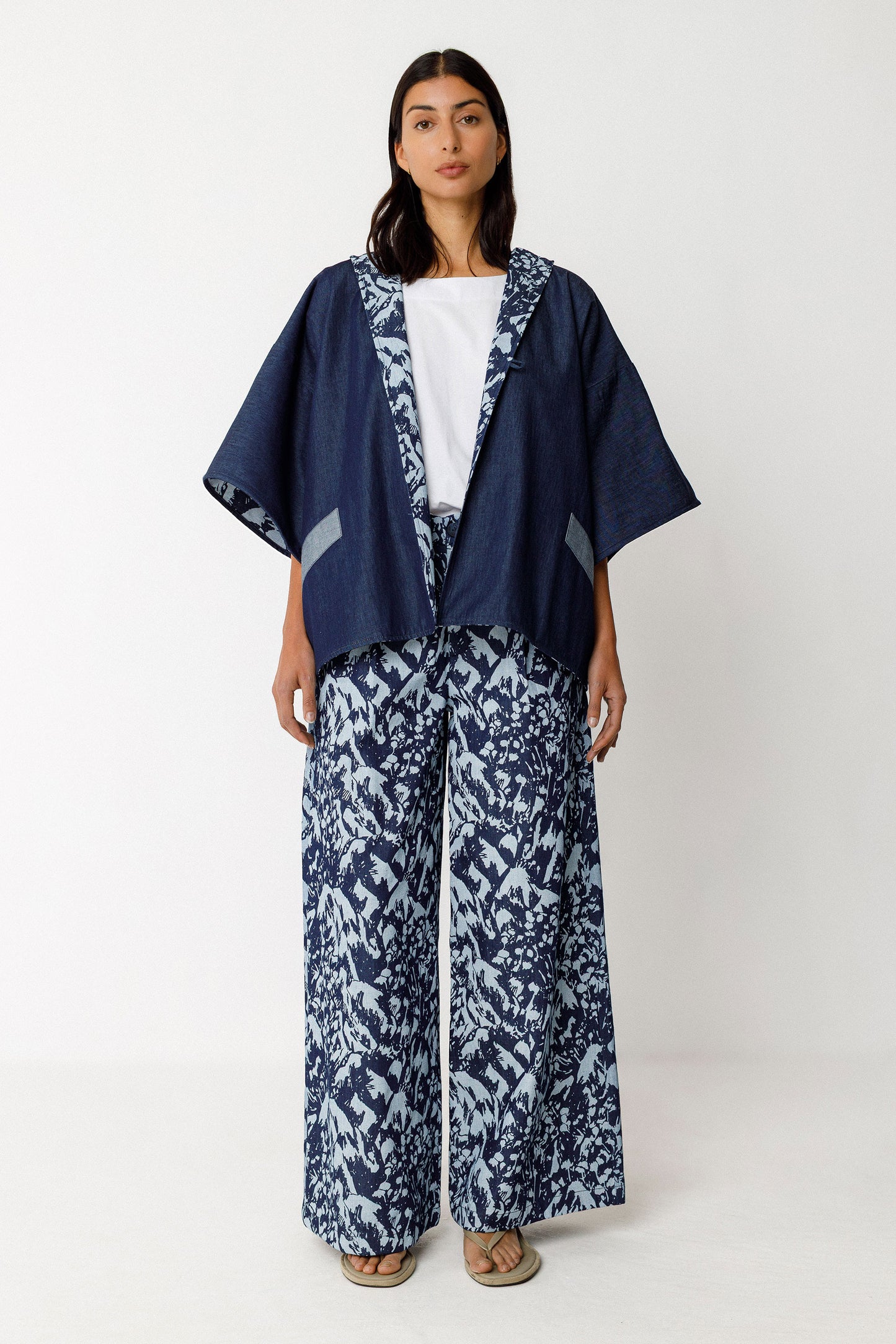 LAST ONES in 36 - Ena Trousers - Navy Camo