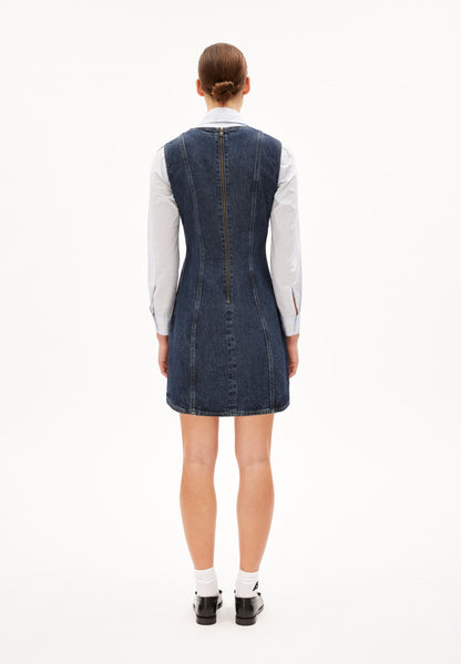 Enuyaa Denim Dress - Blue Willow